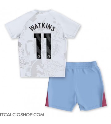 Aston Villa Ollie Watkins #11 Seconda Maglia Bambino 2023-24 Manica Corta (+ Pantaloni corti)